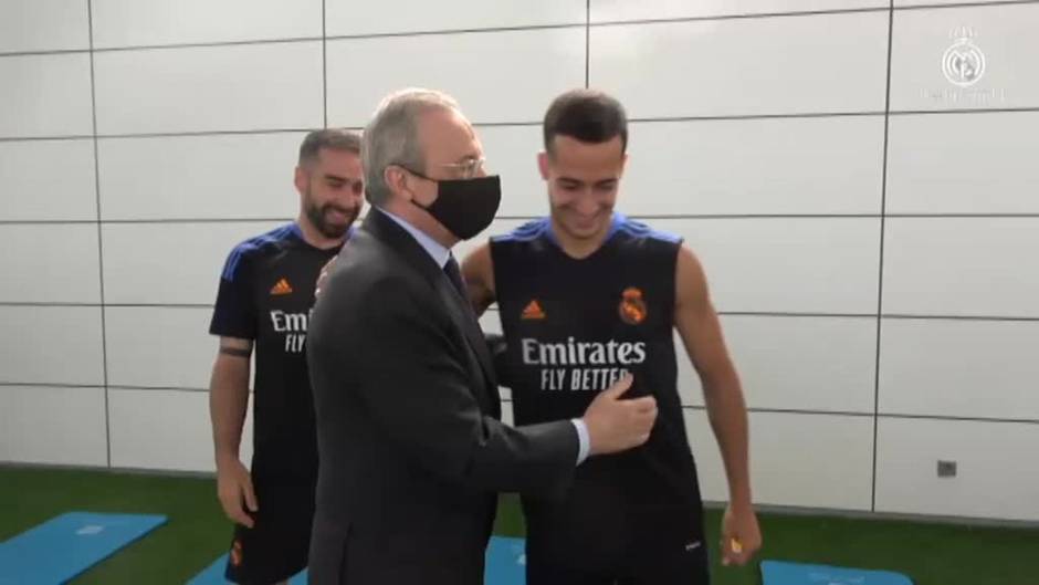 Visita de Florentino Pérez a Valdebebas