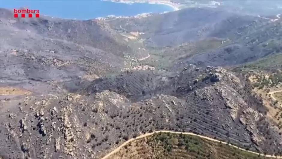 El incendio declarado en Llançà ya ha sido estabilizado