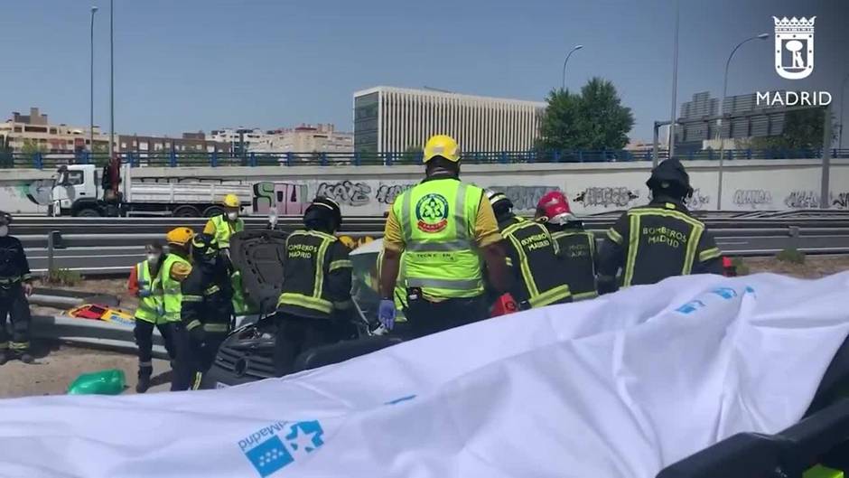 Herido grave un joven de 28 años tras salirse de la carretera en la M-45