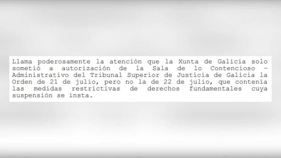 El TSJ de Galicia deja sin vigencia la exigencia de certificado en locales