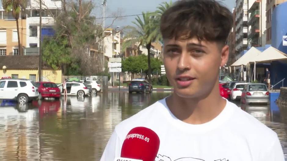 Inundaciones en Sagunto tras una tromba de agua de más de 220 l/m2