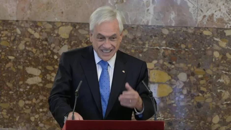 Piñera reivindica ante el Rey a Colón y ensalza el legado de España en Hispanoamérica