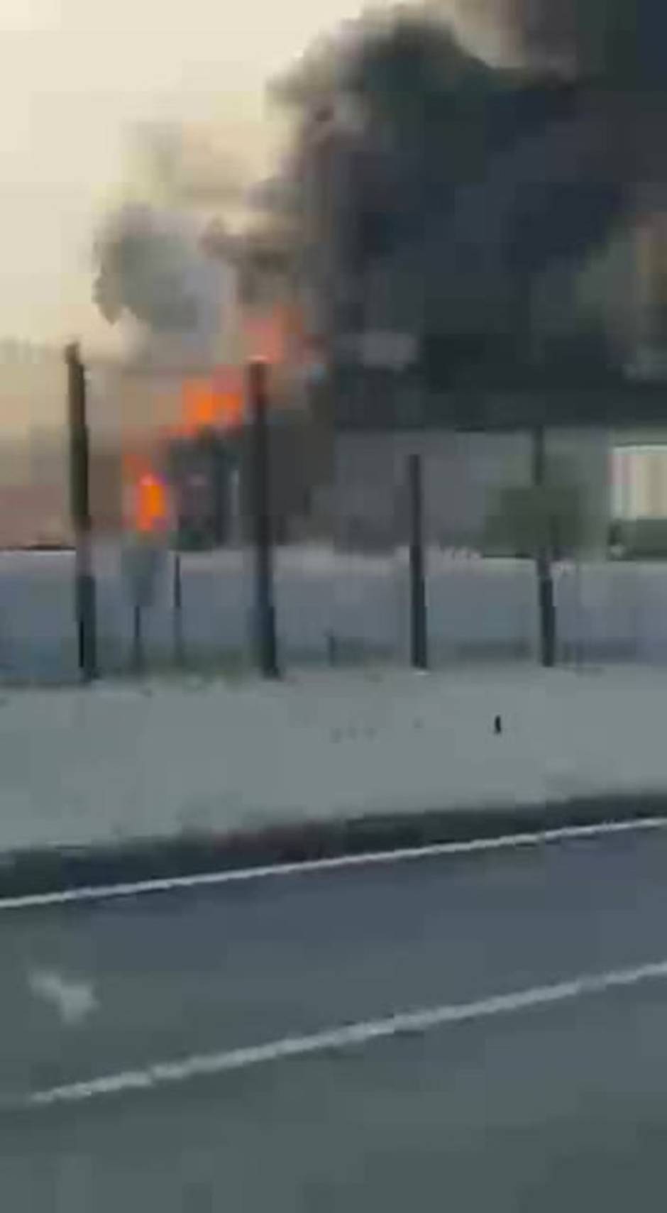 Incendio en la A92