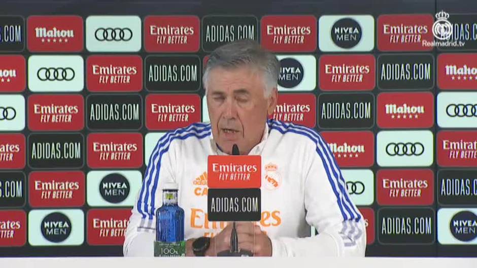 Ancelotti sobre Hazard: "Darle dos partidos seguidos puede ser complicado"