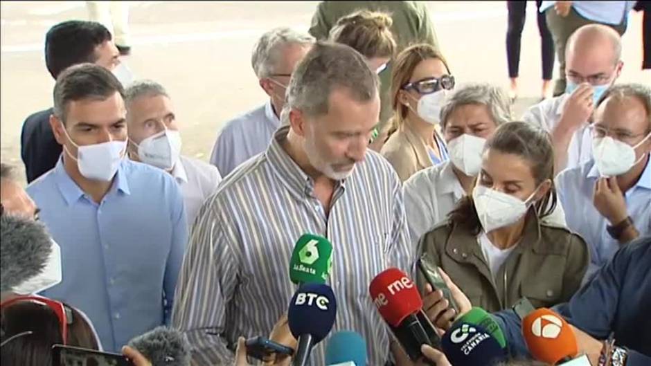 Felipe VI: "Entre todos vamos a recomponer sus vidas"