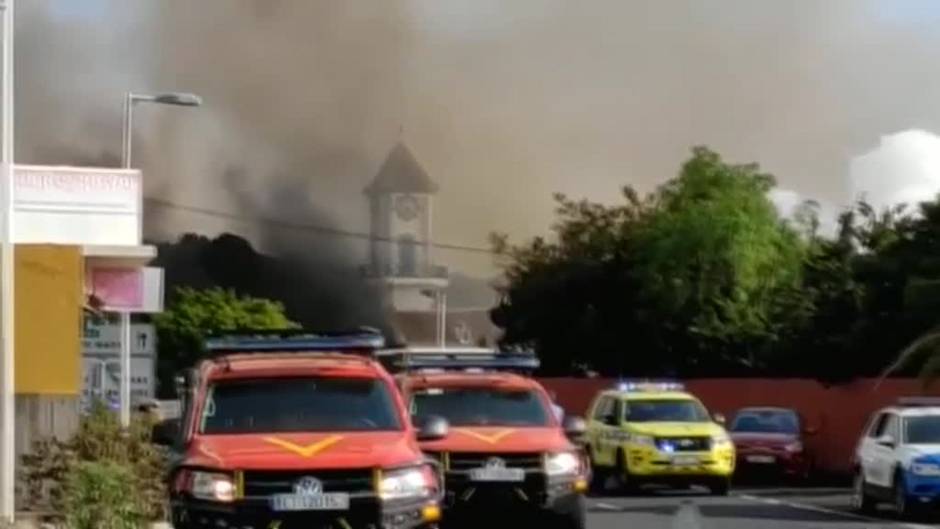 La lava arrasa el centro de Todoque