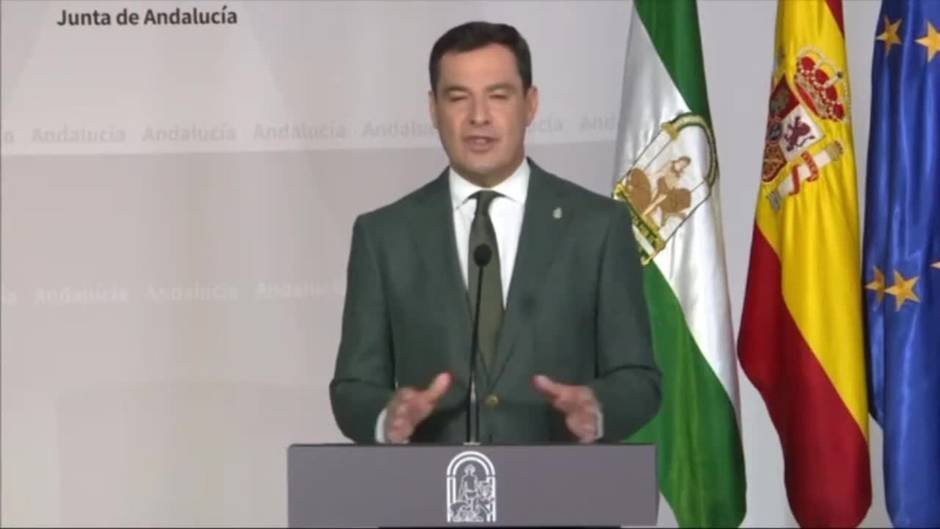 Moreno anuncia "la vuelta a la normalidad" de la mitad de Andalucía