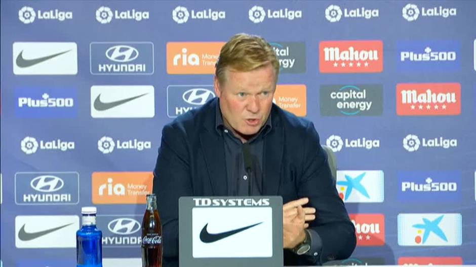 Koeman: "Sé que somos el Barça y que hay que ganar partidos"