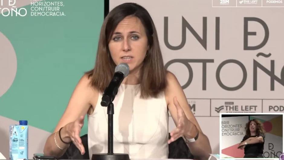 Belarra reivindica el "empuje" para lograr el tipo del 15% a grandes empresas