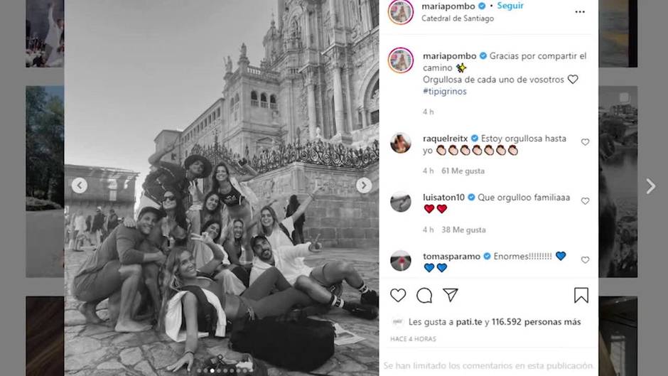 María Pombo y sus amigos 'influencers' llegan a Santiago