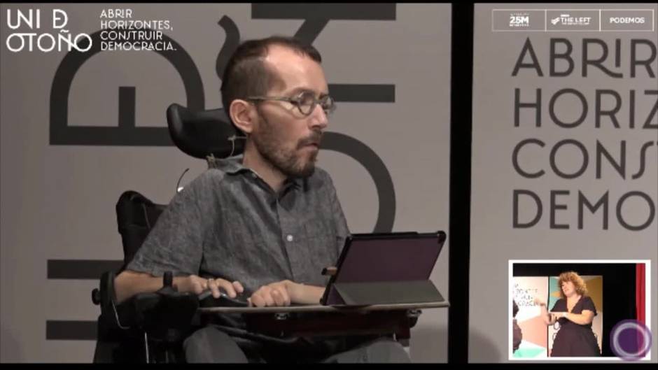 Echenique apunta que el golpismo aparece "cuando se cree que la gente vota mal"