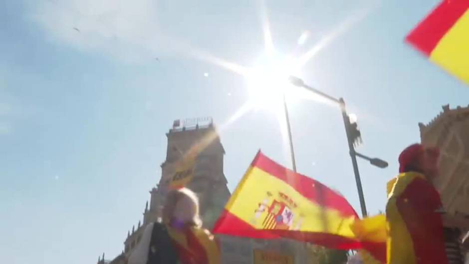 PP y VOX se manifiestan en Barcelona por el Día de la Hispanidad