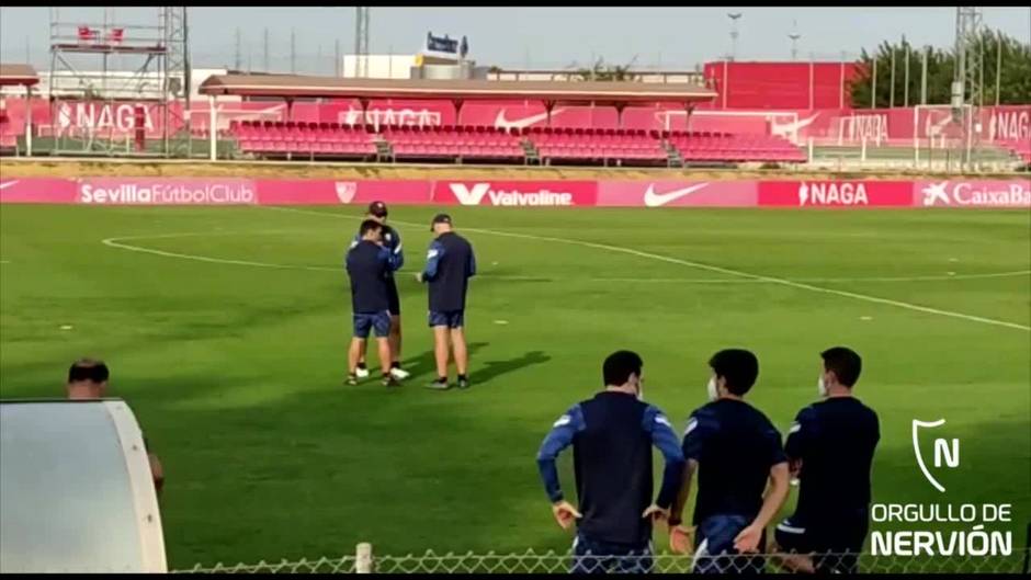 El Sevilla FC prepara su visita al Celta a la espera de todos los internacionales