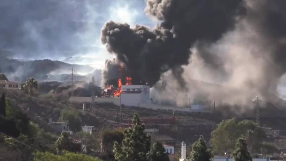 Nuevo derrumbe del cono principal del volcán de La Palma