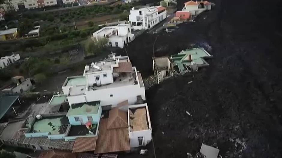 Incertidumbre sobre el destino de las coladas del volcán