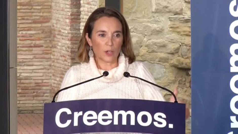 Cuca Gamarra asegura que los PGE impulsados por Sánchez "son papel mojado"