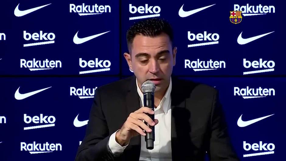 Xavi, en su presentación: "El Barça tiene que ganar"