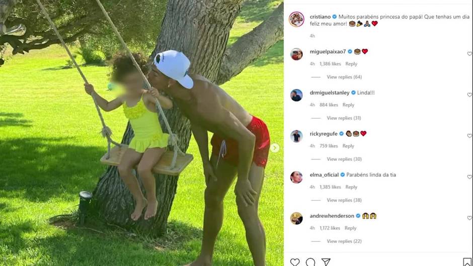 Cristiano y Georgina felicitan a su hija Alana: "Te soñamos y te creamos"