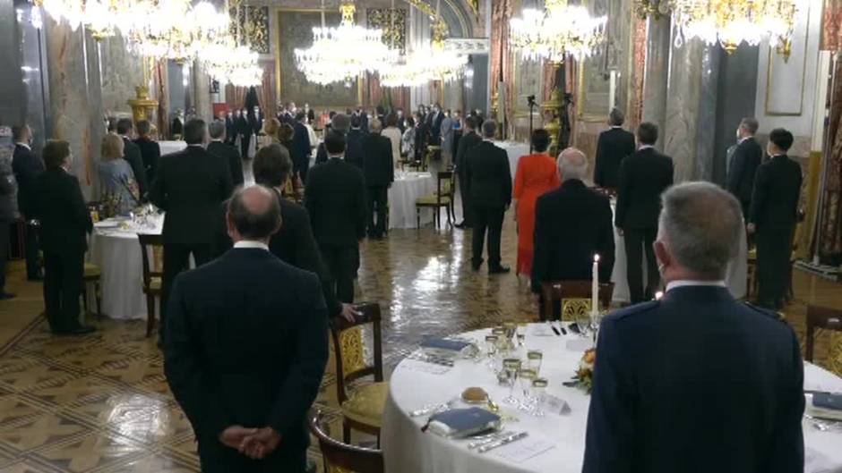 Cena de gala en el Palacio Real en honor al presidente de la República de Italia