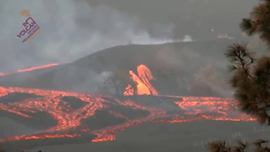 Preocupa la nueva colada más al sur del volcán de La Palma