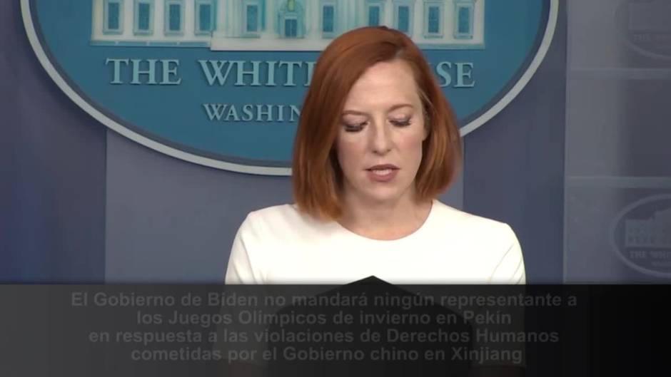 Casa Blanca confirma el boicot diplomático de los juegos de Pekín y China responde
