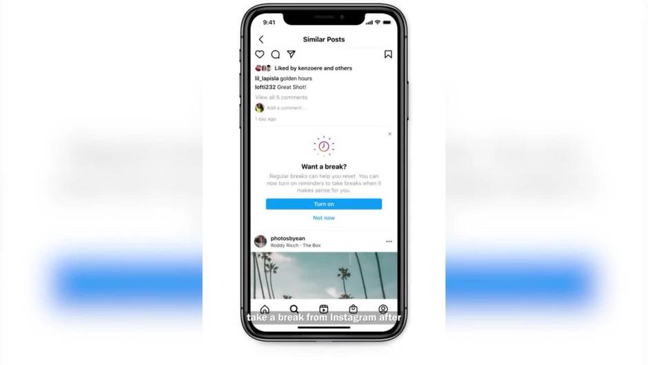 Instagram lanza 'take a break' para los adolescentes