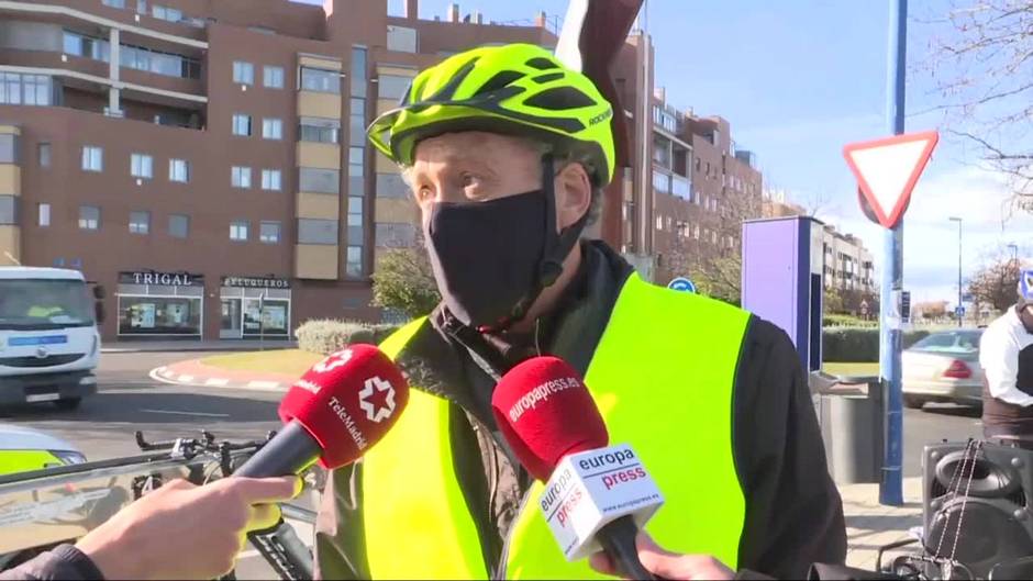 Ciclistas de Leganés (Madrid) protagonizan una nueva marcha para reclamar seguridad