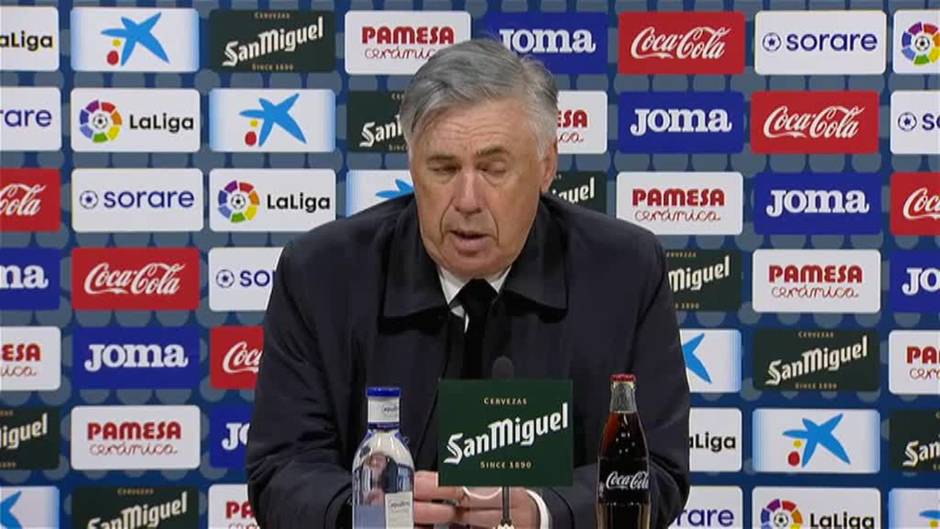 Ancelotti tras empatar con el Villarreal: "Necesitamos más efectividad"