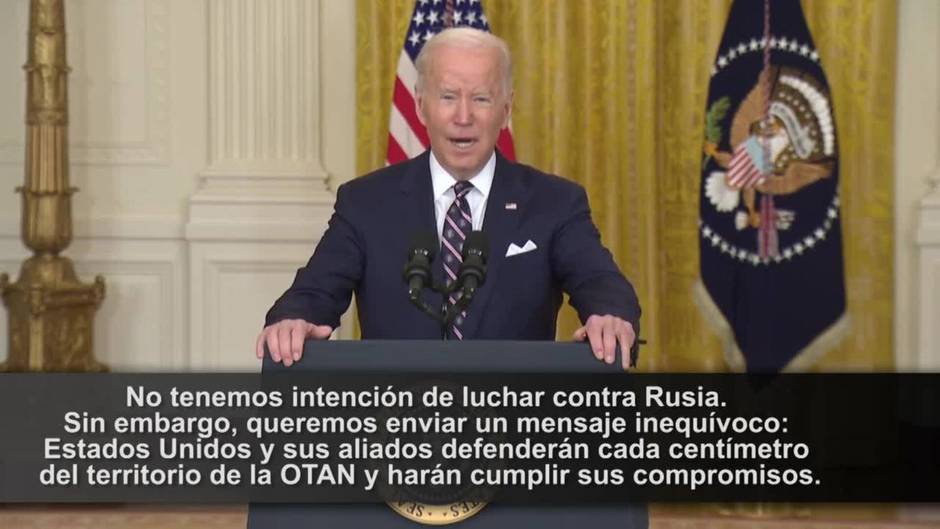 Biden describe las últimas acciones de Rusia como "el inicio de la invasión de Ucrania"