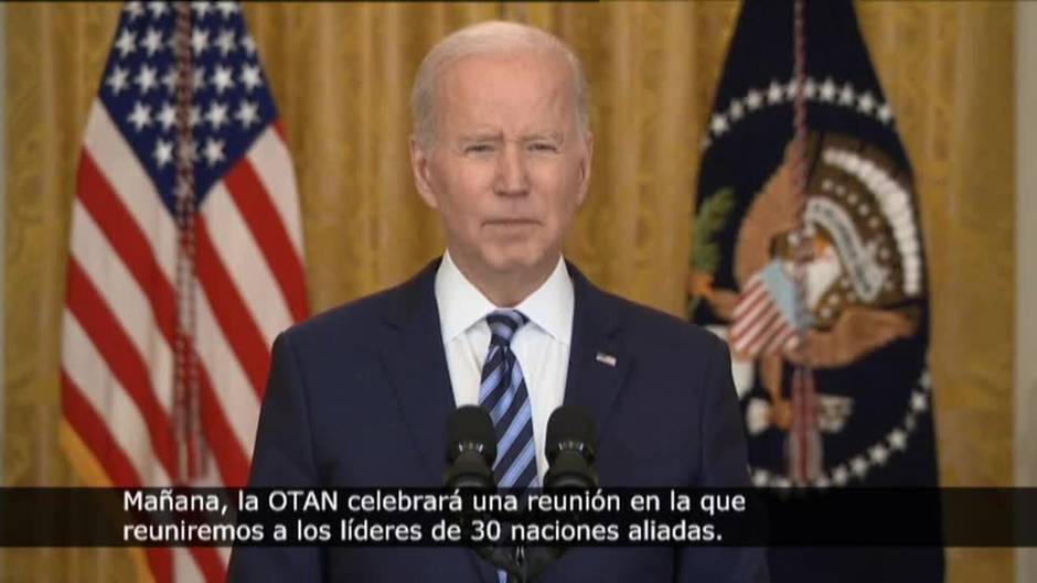 Biden: "Putin es el agresor y ahora va a tener que asumir las consecuencias"