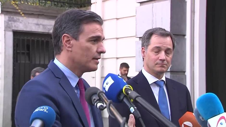 Sánchez insiste ante De Croo en "articular respuestas comunes a un problema común"