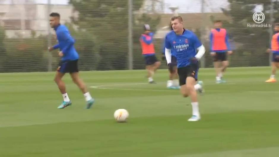 Nueva sesión de entrenamiento del Real Madrid