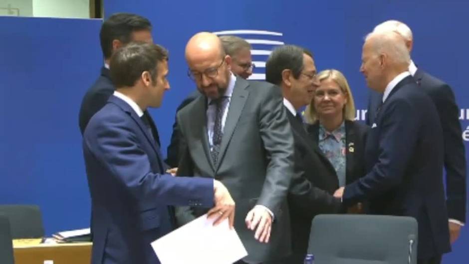 Joe Biden y Pedro Sánchez coinciden en Bruselas en la reunión del Consejo Europeo