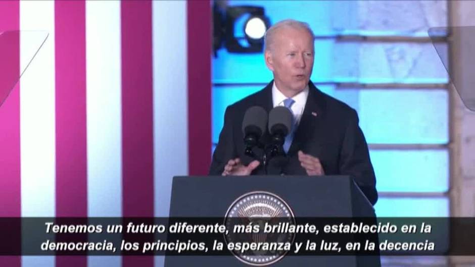 Biden: "Este hombre (Putin) no puede permanecer en el poder"