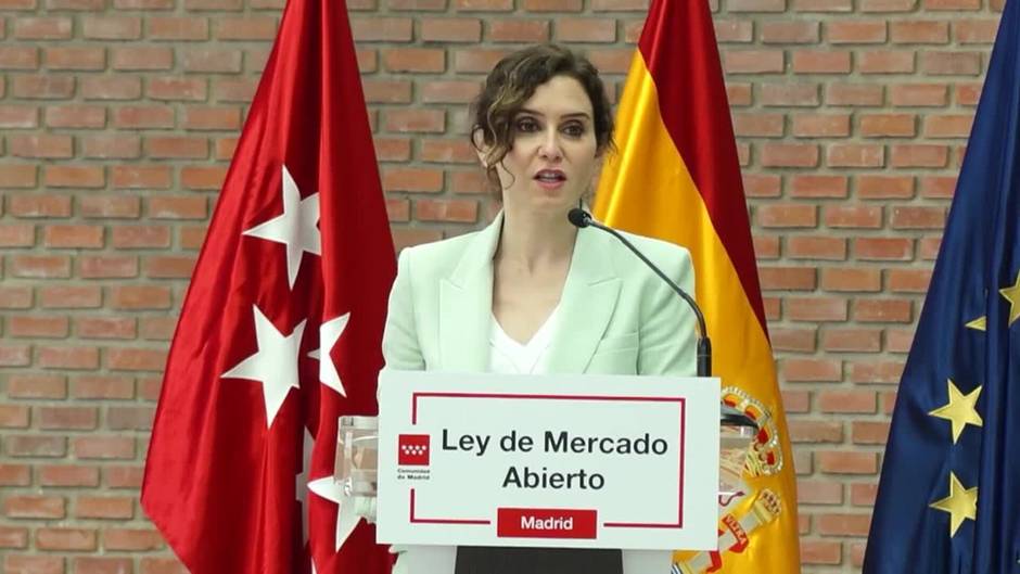 Ayuso pide al resto de CCAA que apliquen la ley de mercado abierto