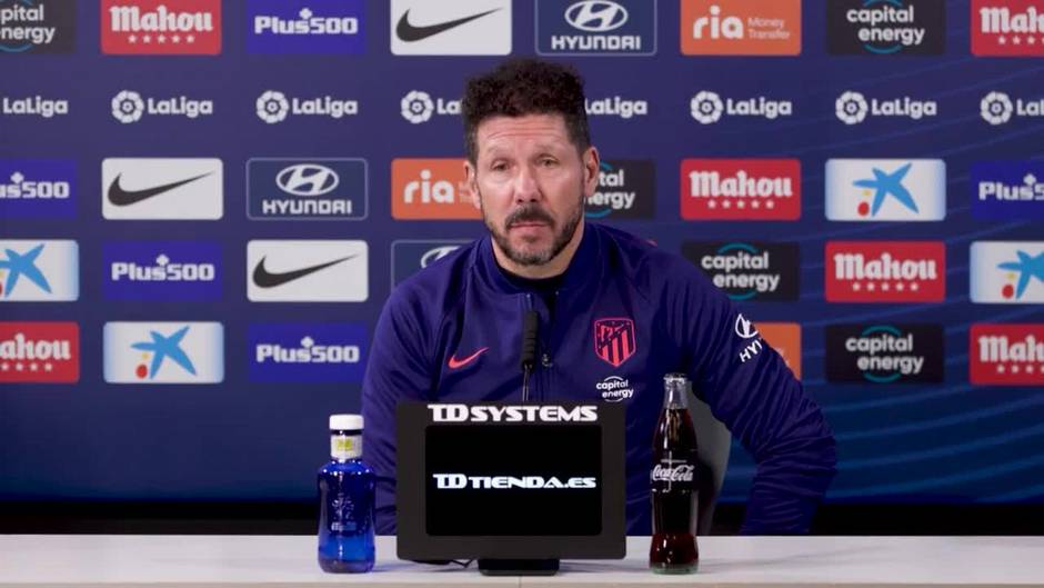 Simeone: "Sería bueno sostener esta línea"