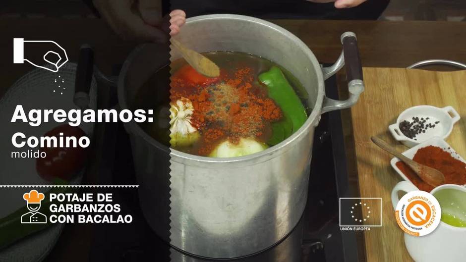 Receta de potaje con garbanzos, pura gastronomía de Semana Santa