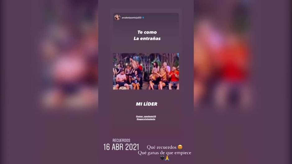 Omar Sánchez muestra su apoyo a Anabel Pantoja en su última publicación