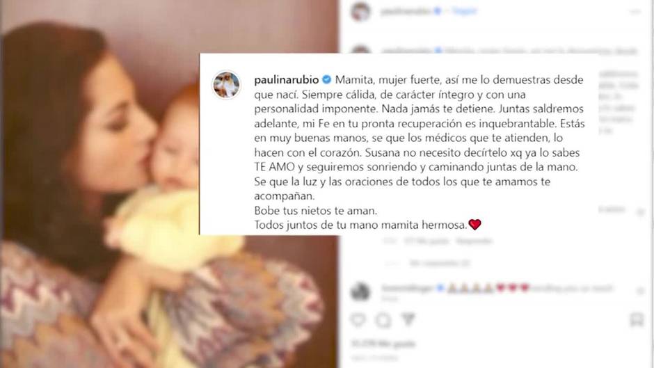 Paulina Rubio, en uno de sus peores momentos tras conocer el cáncer que sufre su madre