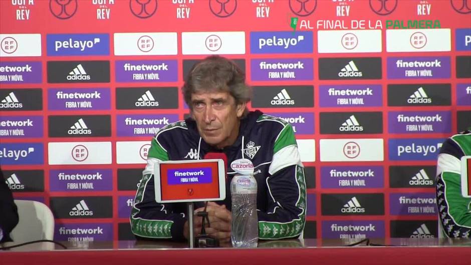 Rueda de prensa de Pellegrini previa a la final de la Copa del Rey entre el Betis y el Valencia