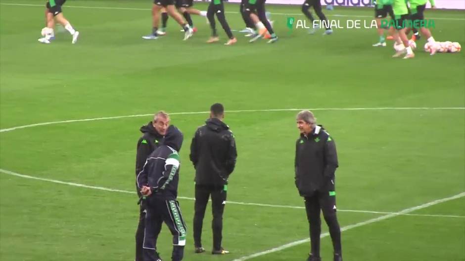 Entrenamiento del Betis en La Cartuja antes de la final de la Copa del Rey ante el Valencia