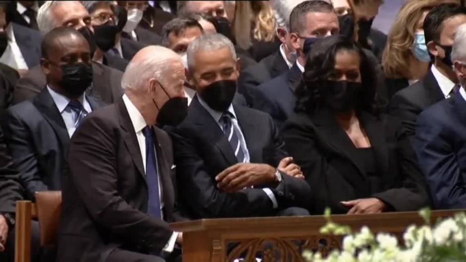 Biden, Obama, Clinton y Bush rinden homenaje a Colin Powell durante su funeral