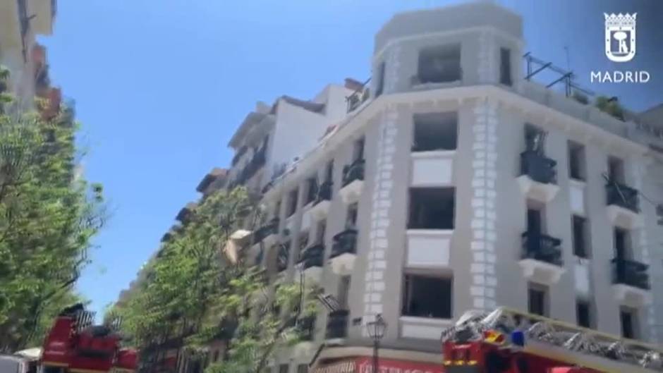 Hallan muertos a los dos operarios desaparecidos en la explosión de un edificio en Madrid