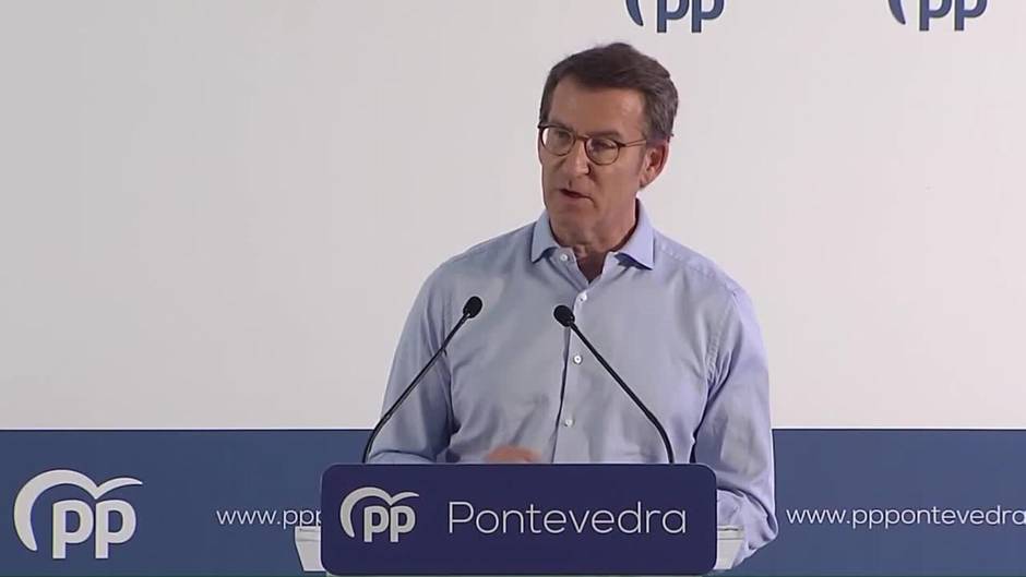 Feijóo dice que el "pegamento" del Gobierno es criticar al PP