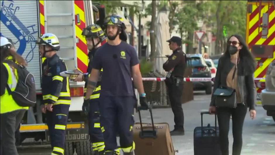 Se estudia si será necesario derribar el edificio dañado por una explosión de gas en Madrid