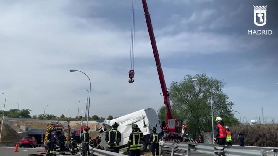 Una mujer de 60 años fallece tras un accidente en el enlace de la A-4 con la M-30