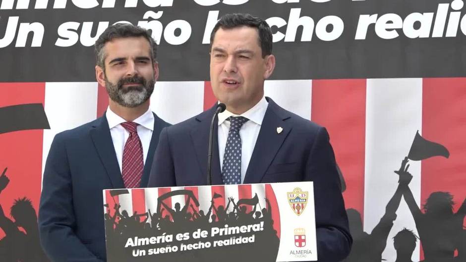 Moreno destaca el "impacto económico y de marca" del ascenso de la UD Almería