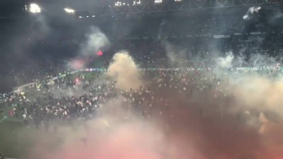 Incidentes en un estadio francés tras el descenso del Saint-Etienne a segunda