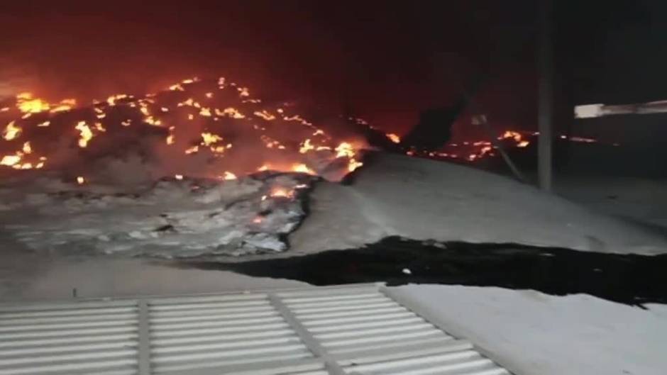 Cereal ucraniano en llamas