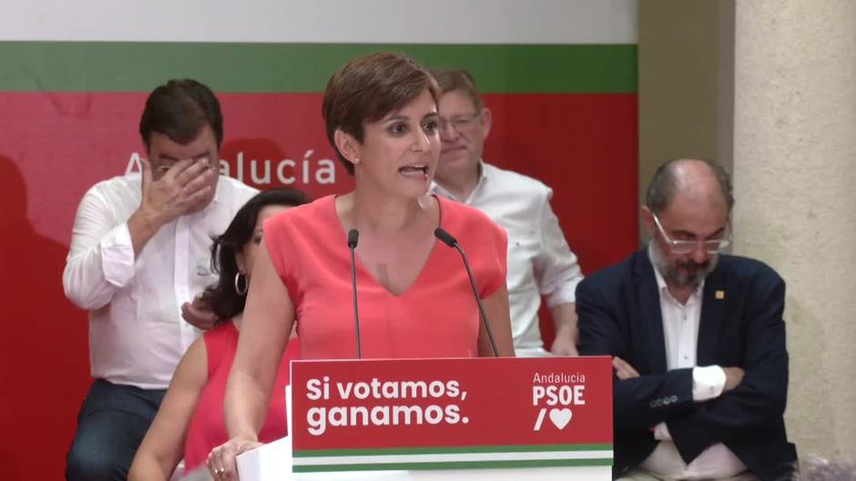 La ministra portavoz pide el voto a Espadas para que Andalucía "no se quede atrás"